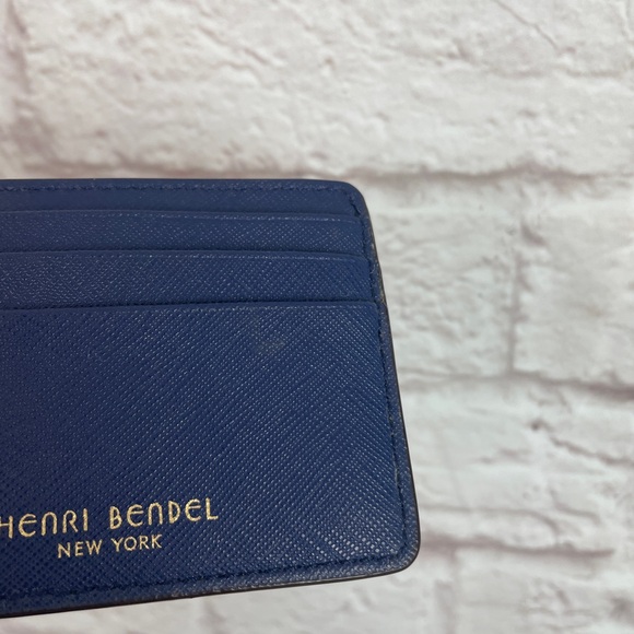 Henri Bendel New York Navy Blue Card Holder Card Case - Picture 2 of 7